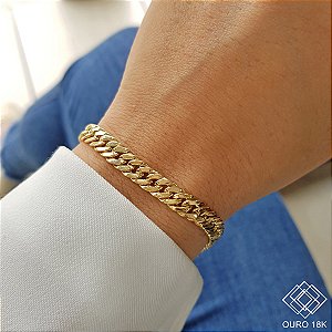 Pulseira Groumet Feminina Ouro 18k