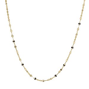 Cordão Malha Coffee Ouro 18k - 40 cm