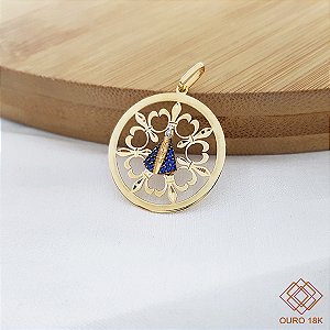 Pingente Nossa Senhora Aparecida Ouro 18k