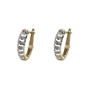 Brinco Argola Duo Ouro 18k