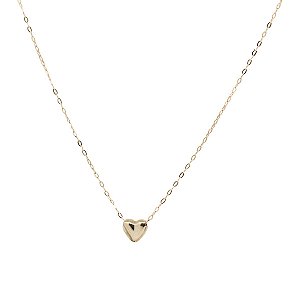 Gargantilha Coração Ouro 18k - 45CM