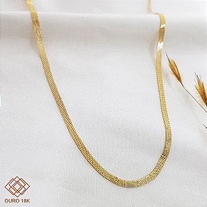 Cordão Veneziano 5 Fios Ouro 18k