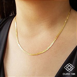 Cordão Veneziano 5 Fios Ouro 18k