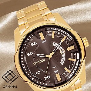 Relógio Condor Masculino Dourado Co2115mwg/4p