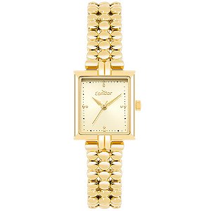 Relógio Condor Quadrado Dourado Co2035nuu/5x