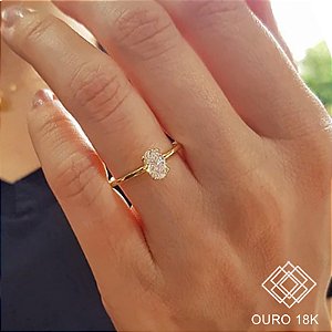 Anel Solitário Ouro 18k Diamante Laboratório 2,4 Quilates