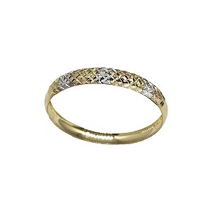 Anel Aparador 3 Tons Ouro 18k