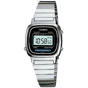 Relógio Casio Vintage Prata Unissex La670wa-1df-sc