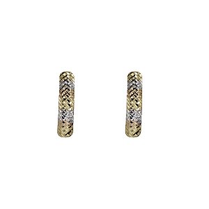 Brinco 3 Cores Ouro 18k