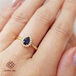 Anel Formatura Gestão Financeira Ouro 18k Feminino - Sem emblema