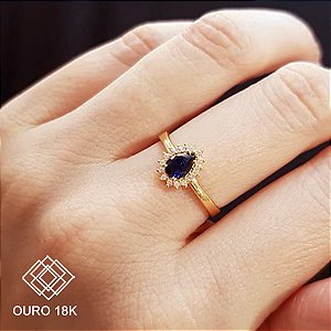 Anel Formatura Pedagogia Ouro 18k Feminino - Sem emblema