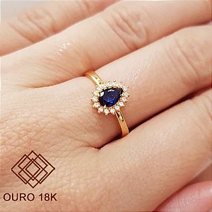 Anel Formatura Relações Públicas Ouro 18k Feminino - Sem emblema