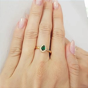 Anel Formatura Biomedicina Ouro 18k Feminino - Sem emblema