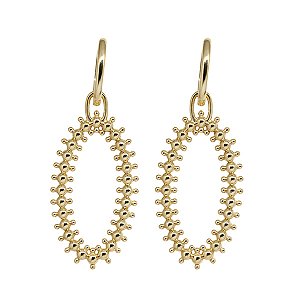 Brincos Elos Ouro 18k