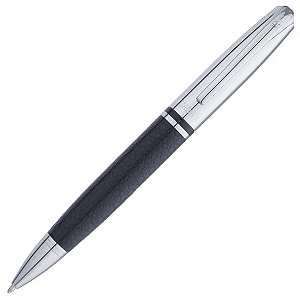 Caneta Crown Personalizada Metal King Couro Esferográfica Di11499p