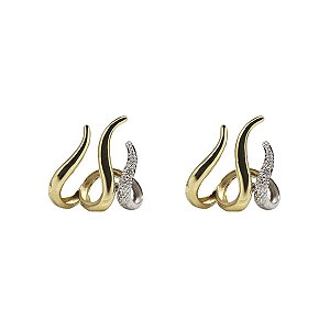 Brinco 3 Elos Bold Ouro 18k