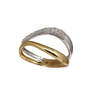 Anel Bold Duo Ouro 18k