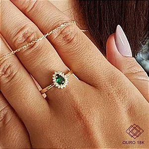 Anel Formatura Nutrição Ouro 18k Feminino - Sem emblema