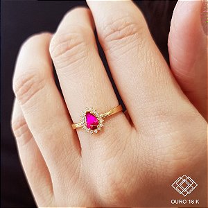 Anel Formatura Ciências Contábeis Ouro 18k Feminino - Sem emblema