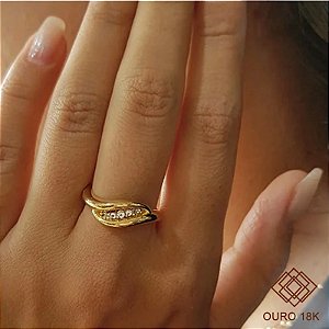 Anel Ouro 18k e Topázio