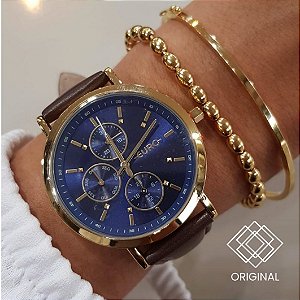 Relógio Euro Feminino Couro Marrom Eu6p27ad/3a