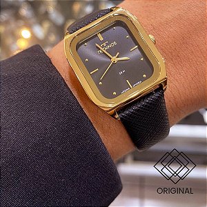 Relógio Technos Pulseira Couro Preta 2035ncp/0p
