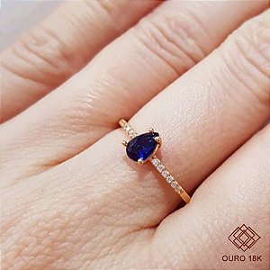 Anel Formatura Ciências da Computação Ouro 18k Feminino - Sem emblema