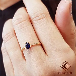 Anel Formatura Gestão Financeira Ouro 18k Feminino - Sem emblema