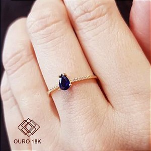 Anel Formatura Recursos Humanos Ouro 18k Feminino - Sem emblema