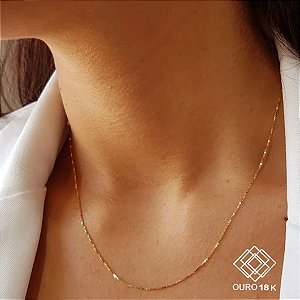 Cordão Veneziano Ouro 18k - 45cm