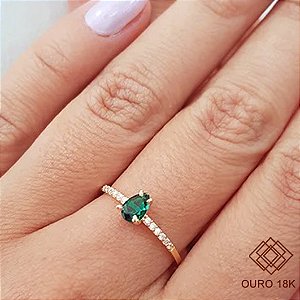 Anel Formatura Biologia Ouro 18k Feminino - Sem emblema