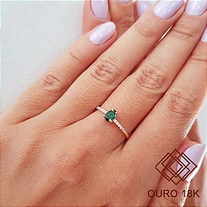 Anel Formatura Bioquímica Ouro 18k Feminino - Sem emblema