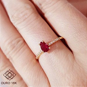 Anel Formatura Jornalismo Ouro 18k Feminino - Sem emblema