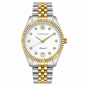 Relógio Victor Hugo Diamond Sapphire Crystal VFTSS1003 B1SK
