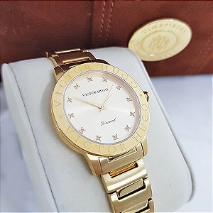Relógio Victor Hugo Diamond Sapphire Crystal VFGSS0001 C1KX