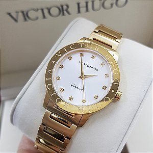 Relógio Victor Hugo Diamond Sapphire Crystal VFGSS0001 S1KX
