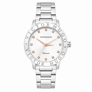 Relógio Victor Hugo Diamond Sapphire Crystal VFBSS0001 S1SX