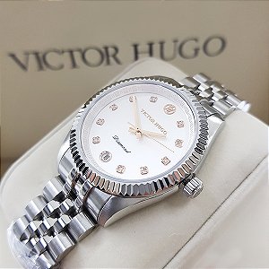 Relógio Victor Hugo Diamond Sapphire Crystal VFBSS1001 S1SX