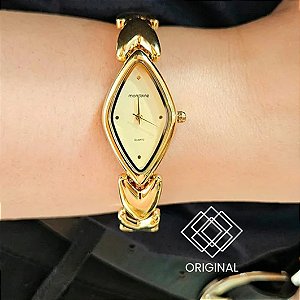 Relógio Mondaine Feminino Dourado 32974LPMVDM1