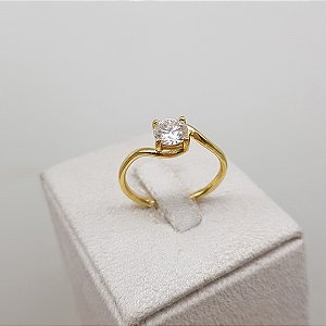 Anel Solitário Ouro 18k - Diamante Laboratório 25pts