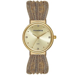 Relógio Mondaine Feminino Dourado 32932lpmvde1