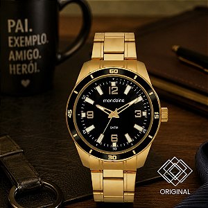 Relógio Mondaine Masculino Dourado 99834gpmvde4