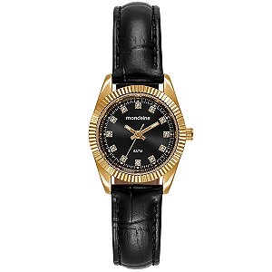 Relógio Mondaine Feminino Dourado 32960lpmvdh2