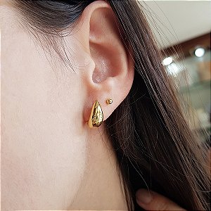 Brinco Gota Bold Ouro 18k