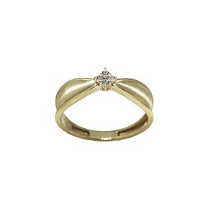Anel Fosco Topázio Ouro 18k