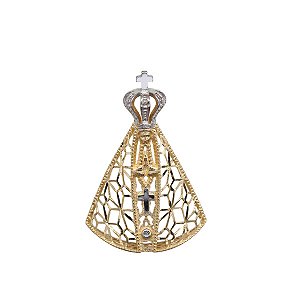 Pingente Nossa Senhora Aparecida Ouro 18k