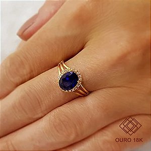 Anel Formatura Feminino Administração Ouro 18k - Sem emblema