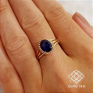 Anel Formatura Feminino Engenharia Ambiental Ouro 18k - Sem emblema