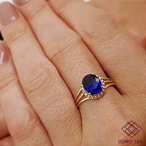 Anel Formatura Feminino Marketing Ouro 18k - Sem emblema