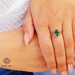 Anel Formatura Feminino Bioquímica Ouro 18k - Sem emblema